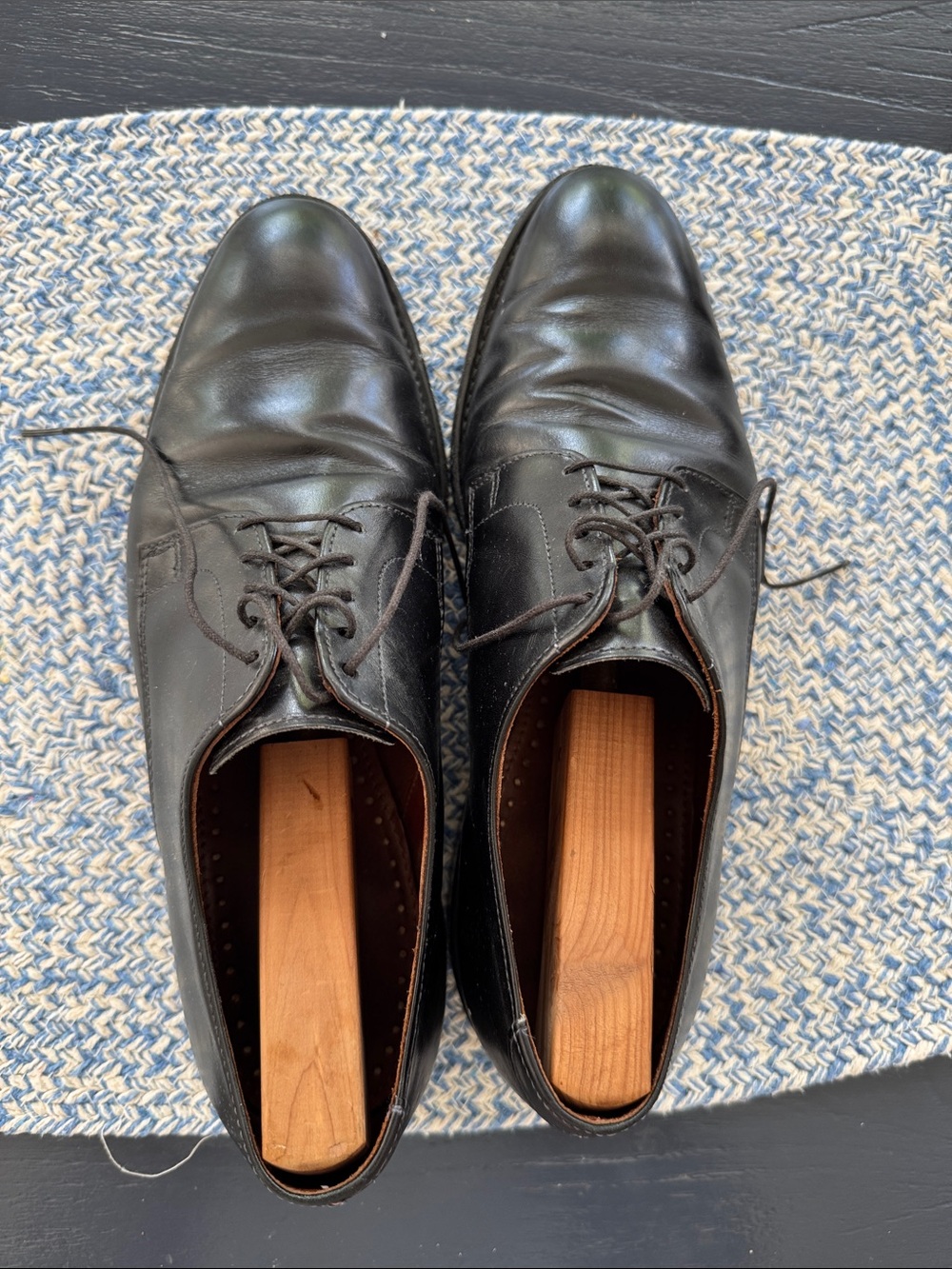 Allen Edmonds Black Leather Derby Shoes
